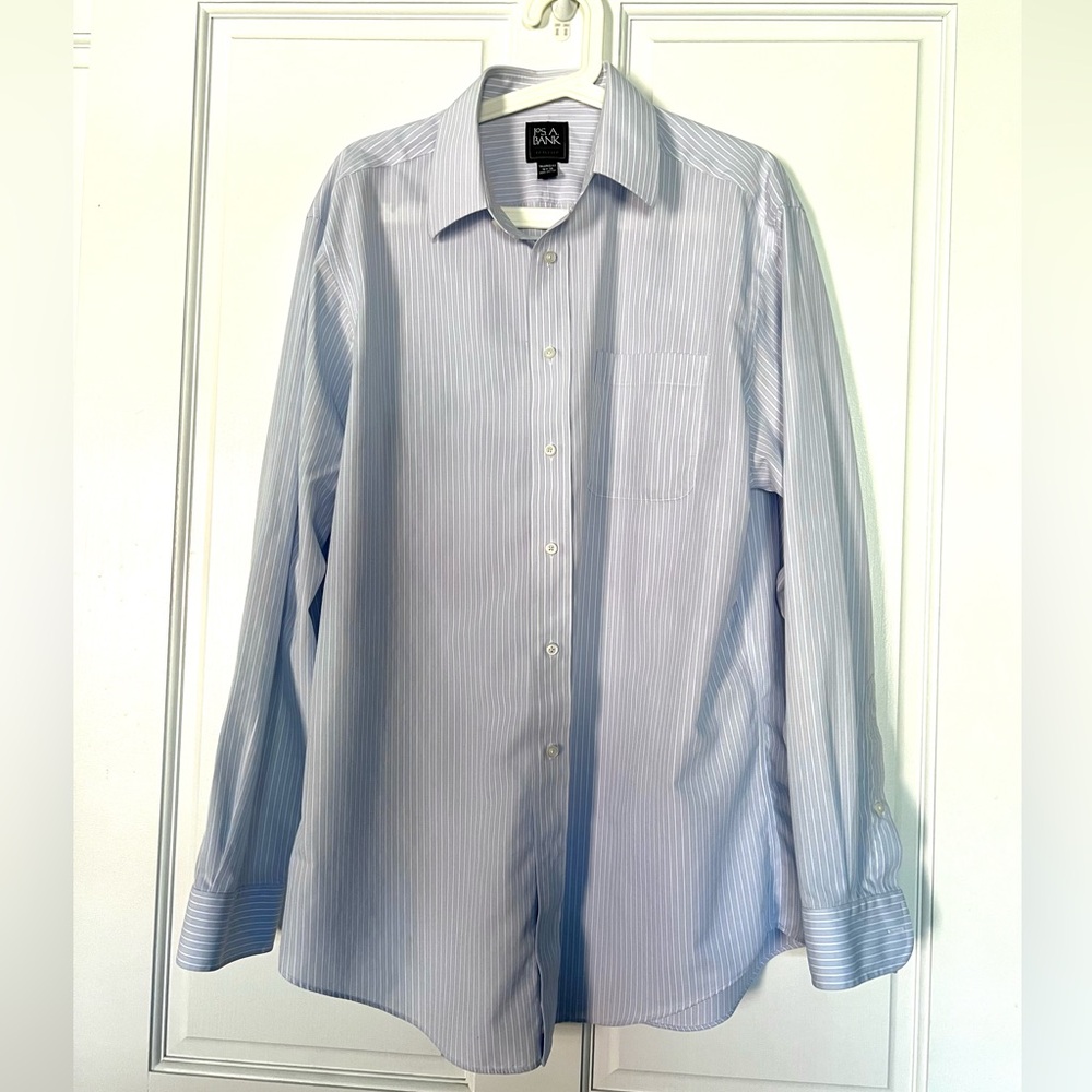 JoS A Bank men’s Traveler button down long sleeve Tailored Fit size 16 1/2 - 35